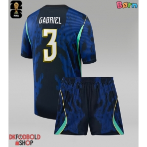 Brasilien Gabriel Magalhaes #3 Udebanesæt Børn VM 2026 Kort ærmer (+ korte bukser)